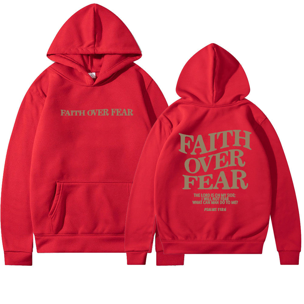 Faith over fear hoodie | Psalms 118:6