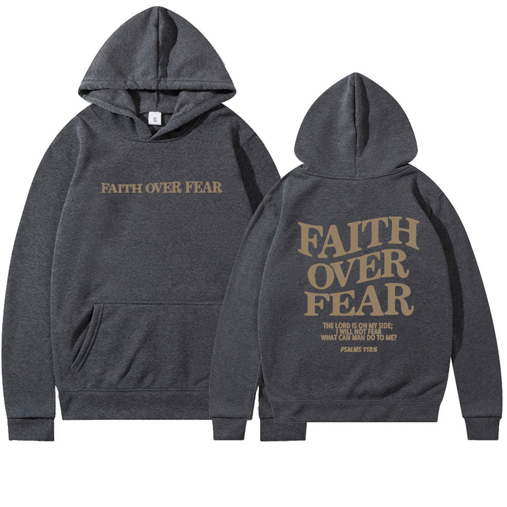 Faith over fear hoodie | Psalms 118:6