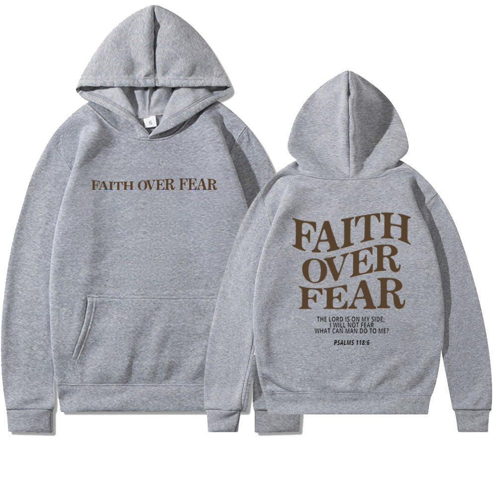 Faith over fear hoodie | Psalms 118:6