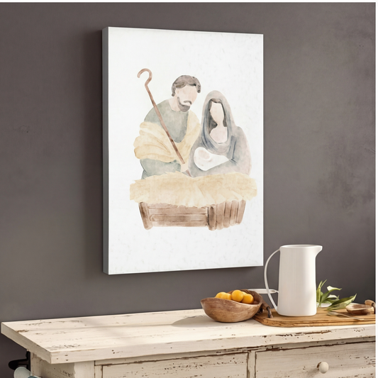 The Nativity | Watercolor Christian Art